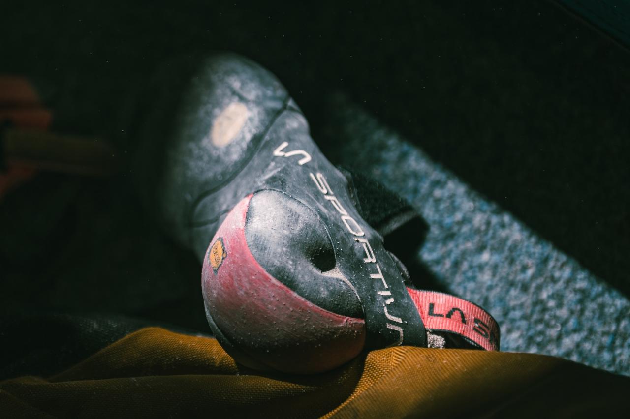 Climbing shoes helps a ton while using them and exploiting their potential.